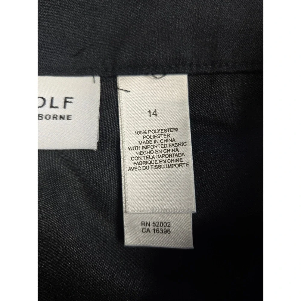 LizGolf Liz Claiborne Womens Black Wrap Front Golf Skort Size 14 RN‎ 52002